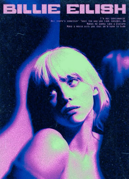 Billie eilish 日本未発売ポスター　セット　2枚 Billie Eilish, Various Artists - Happier Than Ever